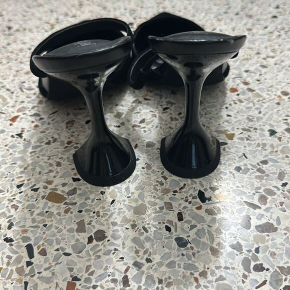 Jeffrey Campbell Zivot black high heel mules 7 - Picture 4 of 5